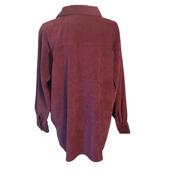 Bridgewater Studio 1X Purple (see Pics) Long Sleeve Buttons Polyester Spandex - Picture 4 of 5